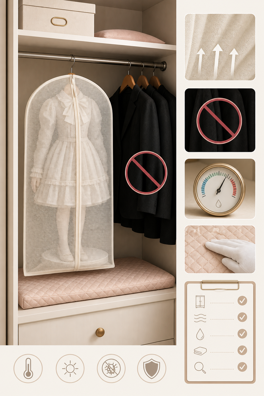 Closet storage checklist for keeping a sex doll dry private and pressure safe